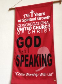 God is still speaking banner